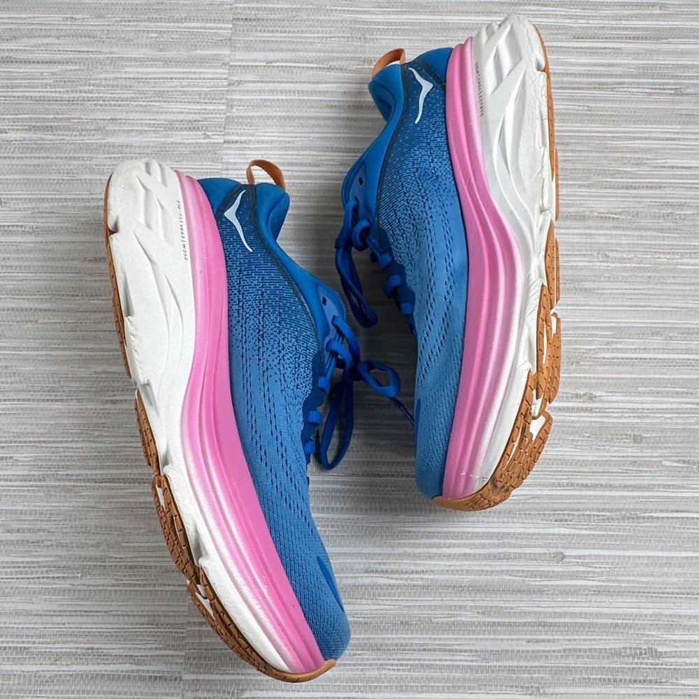 Hoka Bondi 8 Running Shoes Womens 10B Coastal Sky Model 1127952 Sneaker CSAA - Picture 3 of 10